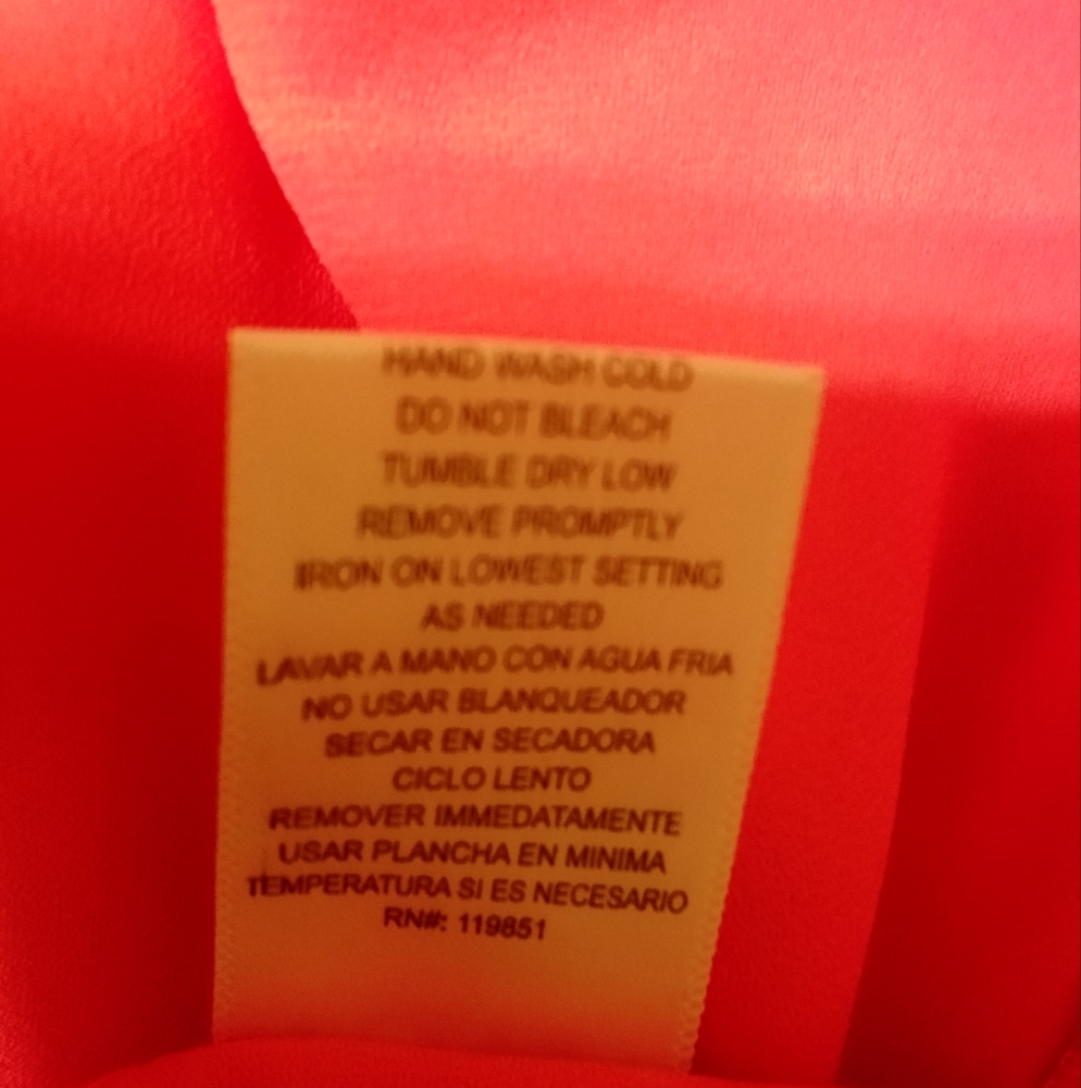 Pink & Orange Sleeveless Lightweight Reversible Top Size M By Three Of Hearts - Picture 6 of 7